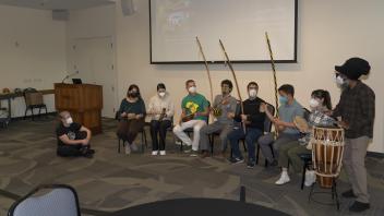 Juan Diego's Capoeira group performance