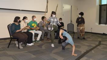 Juan Diego's Capoeira group performance
