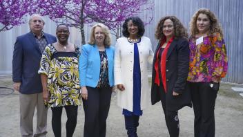 Left to right: phil kass, kimberly nettles-barcelon, mary croughan, renetta tull, mariel vazuez, lorena oropeza
