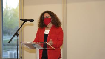 mariel vazquez delivering remarks