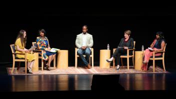 Kendi and panel at Mondavi center