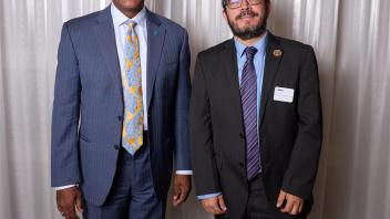 Chancellor May, Associate Vice Chancellor Luis Carvajal-Carmona
