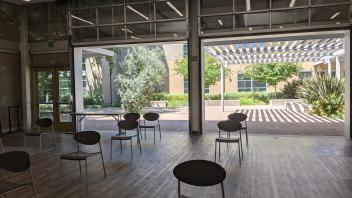interior of international house looking outward