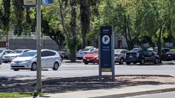 parking lot adjacent to international house