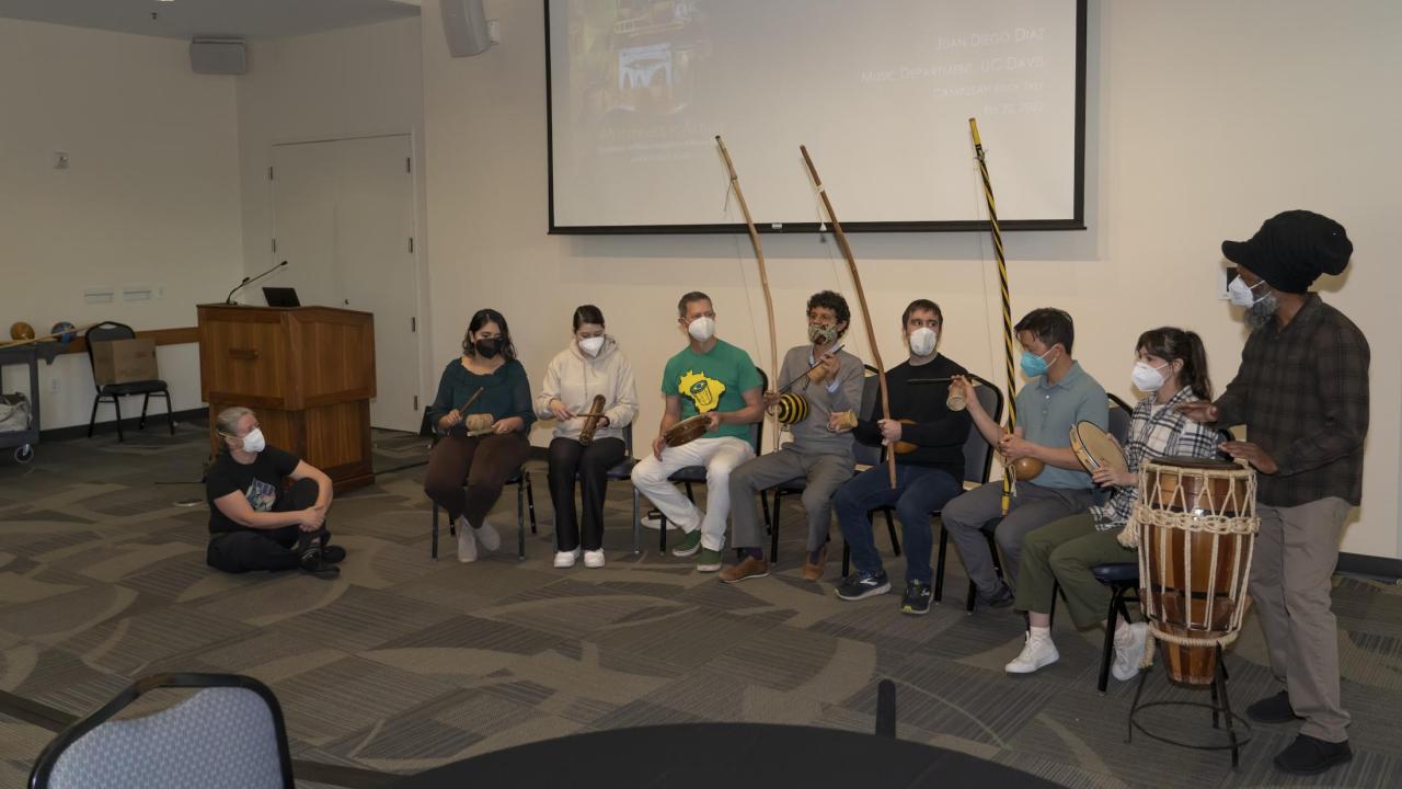 Juan Diego's Capoeira group performance