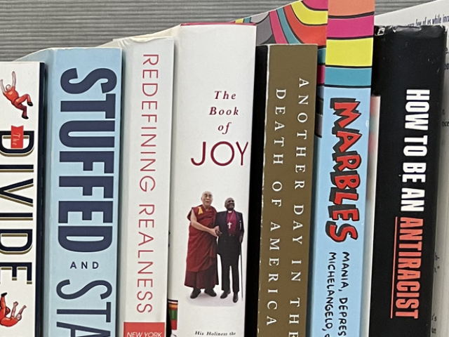 books on a shelf