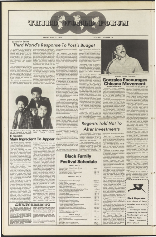 page from third world forum newspaper