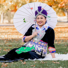 Debby Lee Outdoors in Cultural Garments