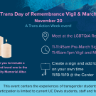 Trans Day Remembrance Vigil