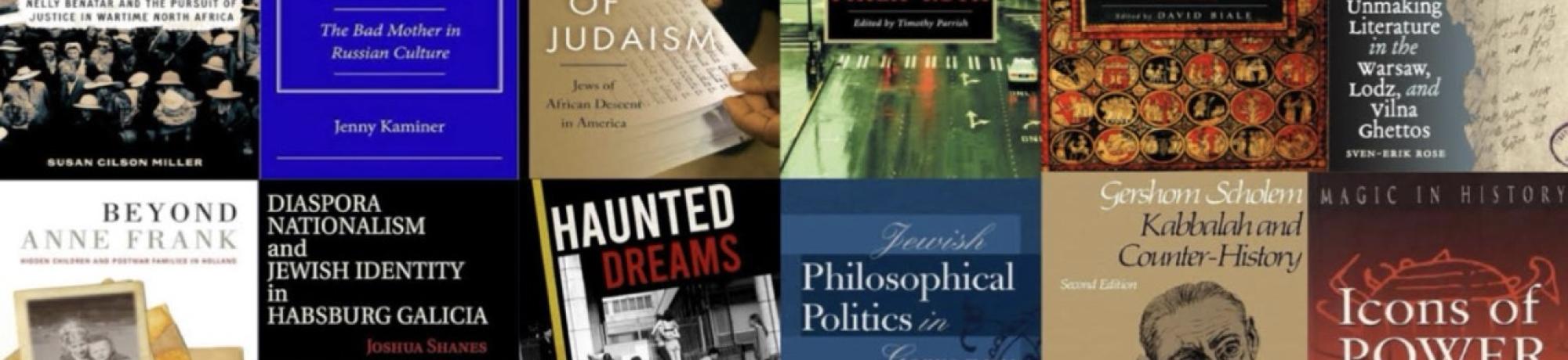 A collage of book covers featuring various titles and authors related to history and culture.